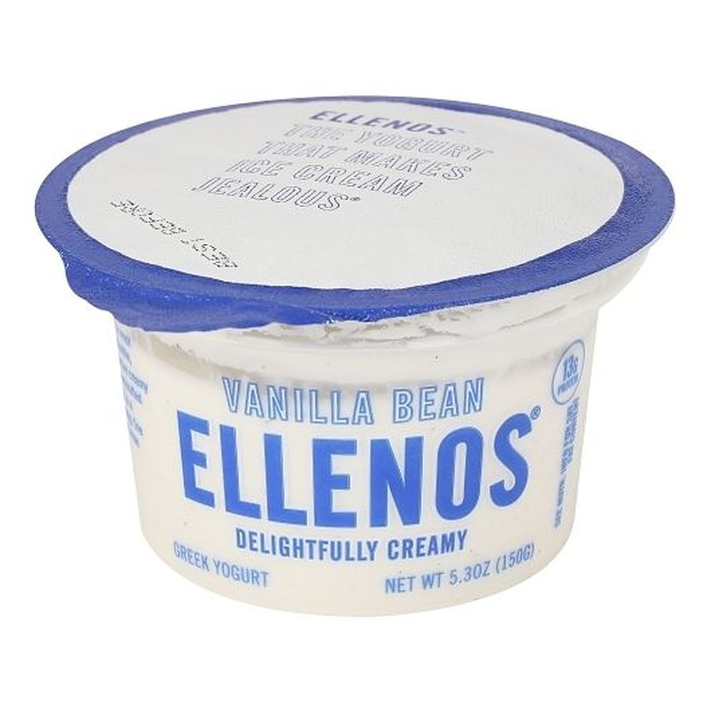 Ellenos Vanilla Bean Greek Yogurt, 5.3 Ounce -- 8 Per Case