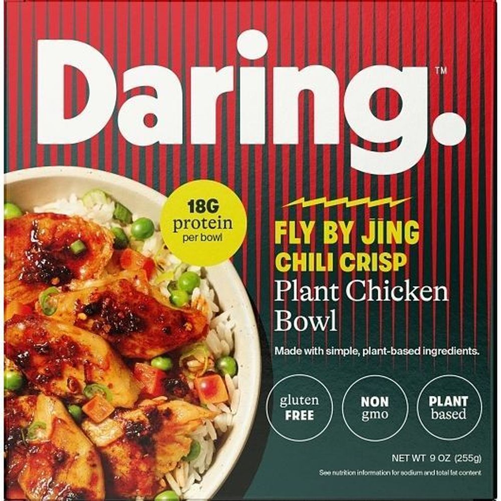 Daring Fly By Jing Chili Crisp Plant-based Chicken Fried Rice Bowl, 9 Ounce -- 6 Per Case