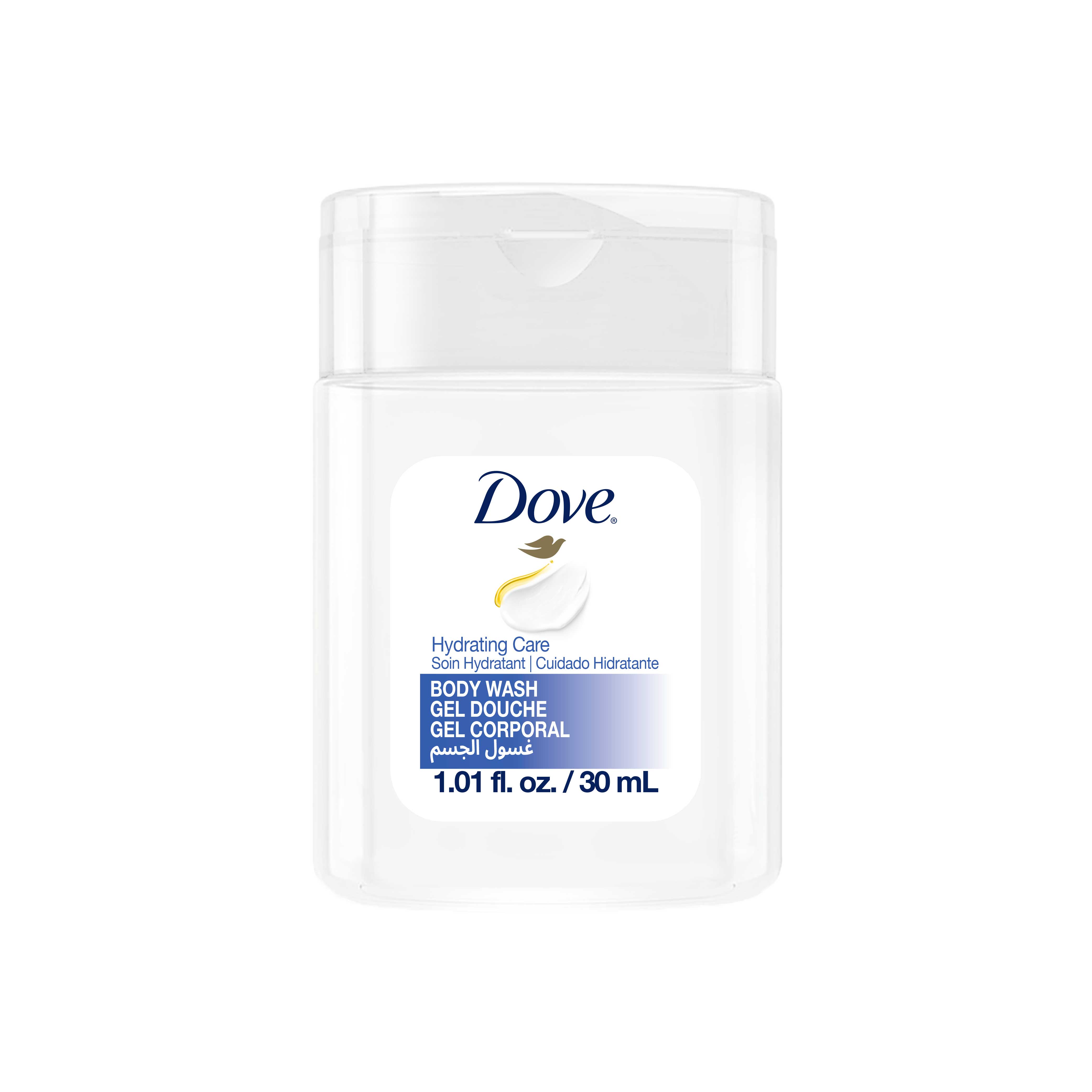 Dove Professional Hydrating Care Body Wash, 1.01 Fl Oz -- 192 Per Case