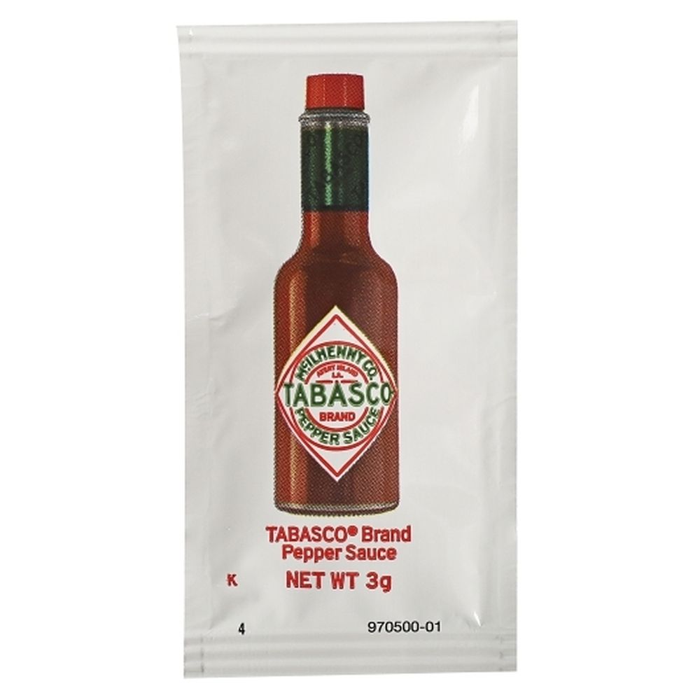 Tabasco Classic Pepper Sauce, 3 Ml Portion Pack -- 200 Per Case
