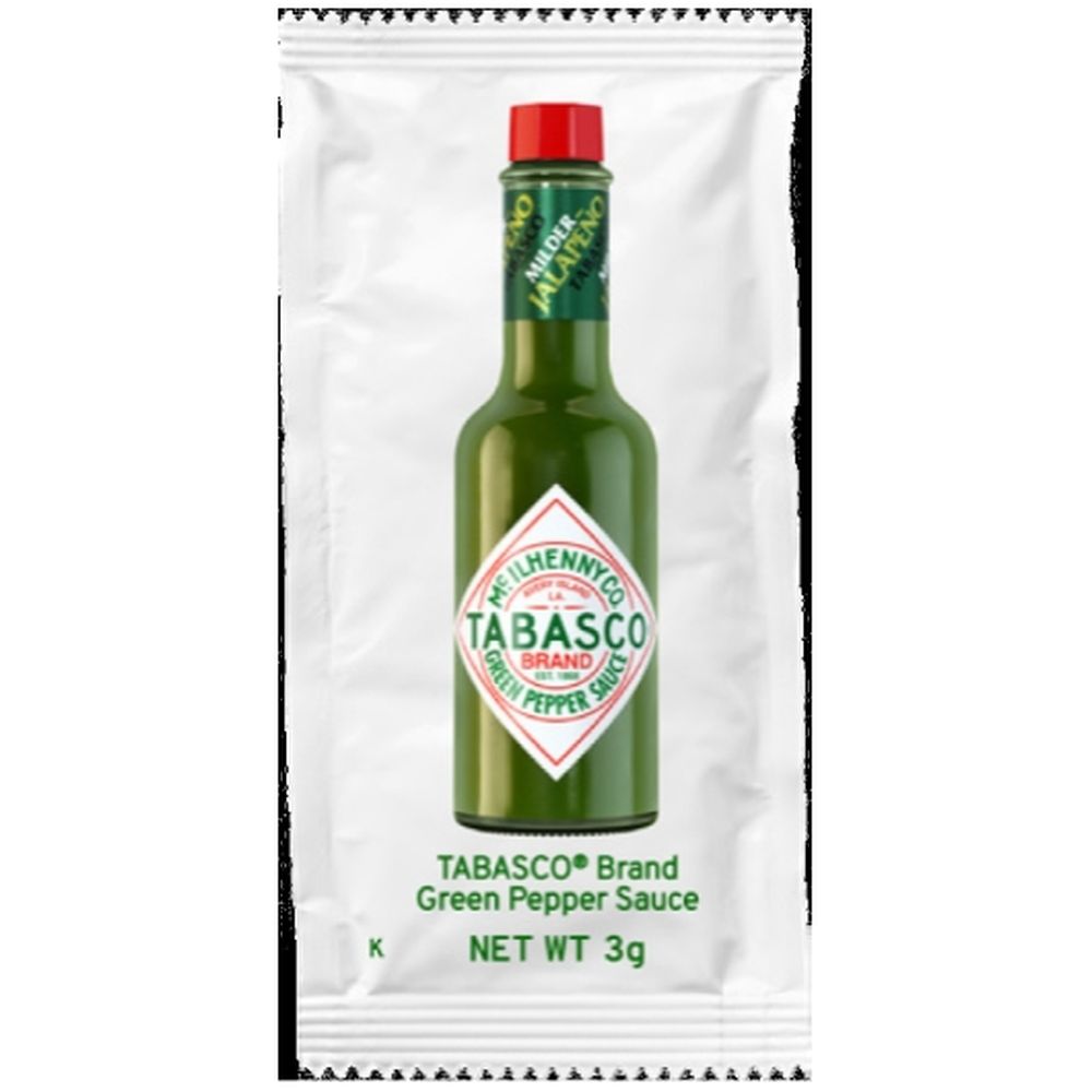 Tabasco Zesty Pepper Sauce, 3 Ml Portion Pack -- 200 Per Case