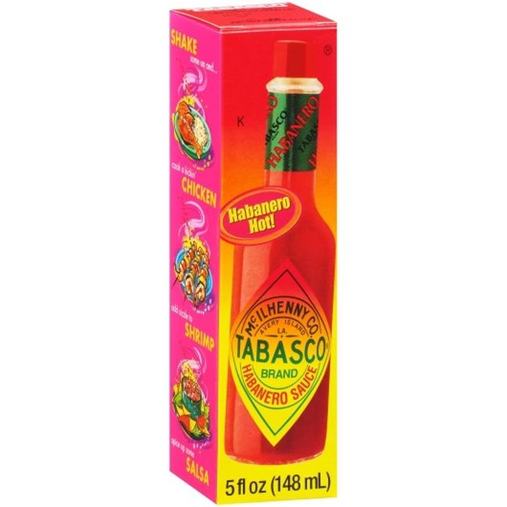 Tabasco Habanero Hot Pepper Sauce, 5 Fluid Ounce Bottle -- 12 Per Case