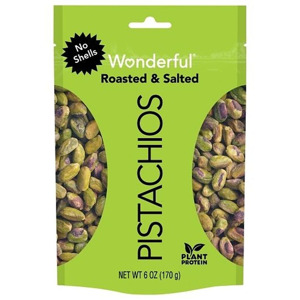 Wonderful Shelled Roasted And Salted Pistachio, 6ounce -- 6 Per Case