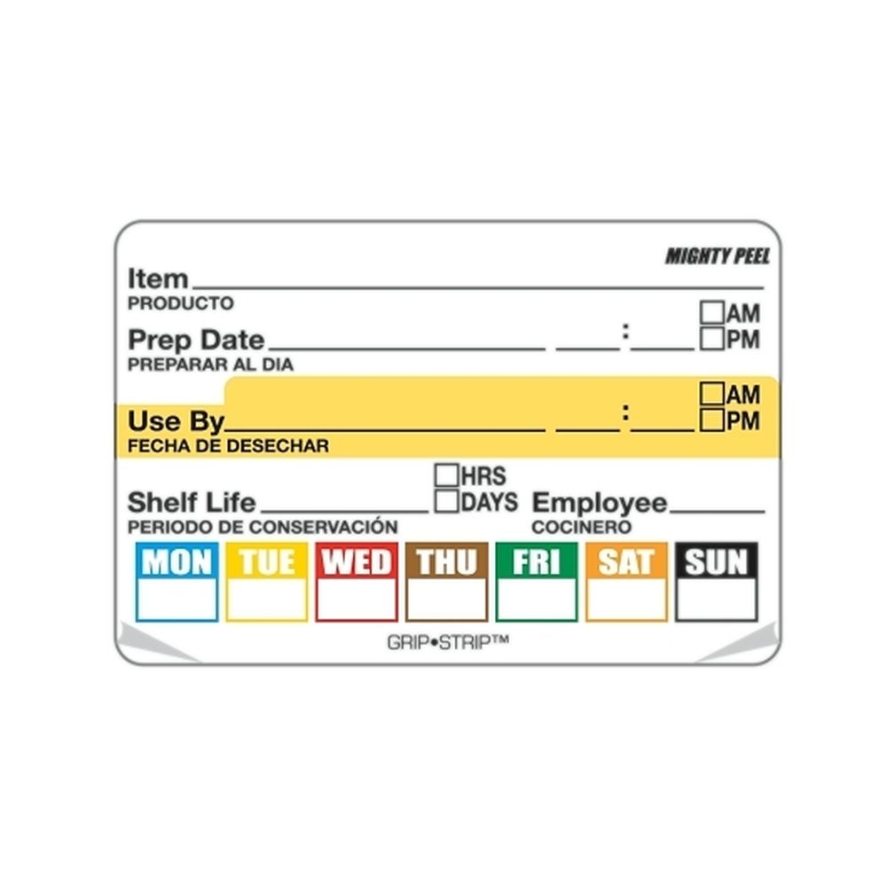 Ncco 2 X 3 Inch Durapeel Item/date/useby Labels - Blister Pack, 100 Count -- 12 Per Case