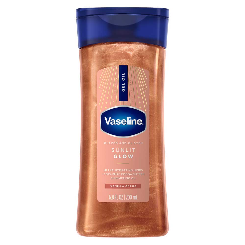 Vaseline Sunlit Glow Body Shimmer Gel, 6.8 Fluid Ounce -- 6 Per Case