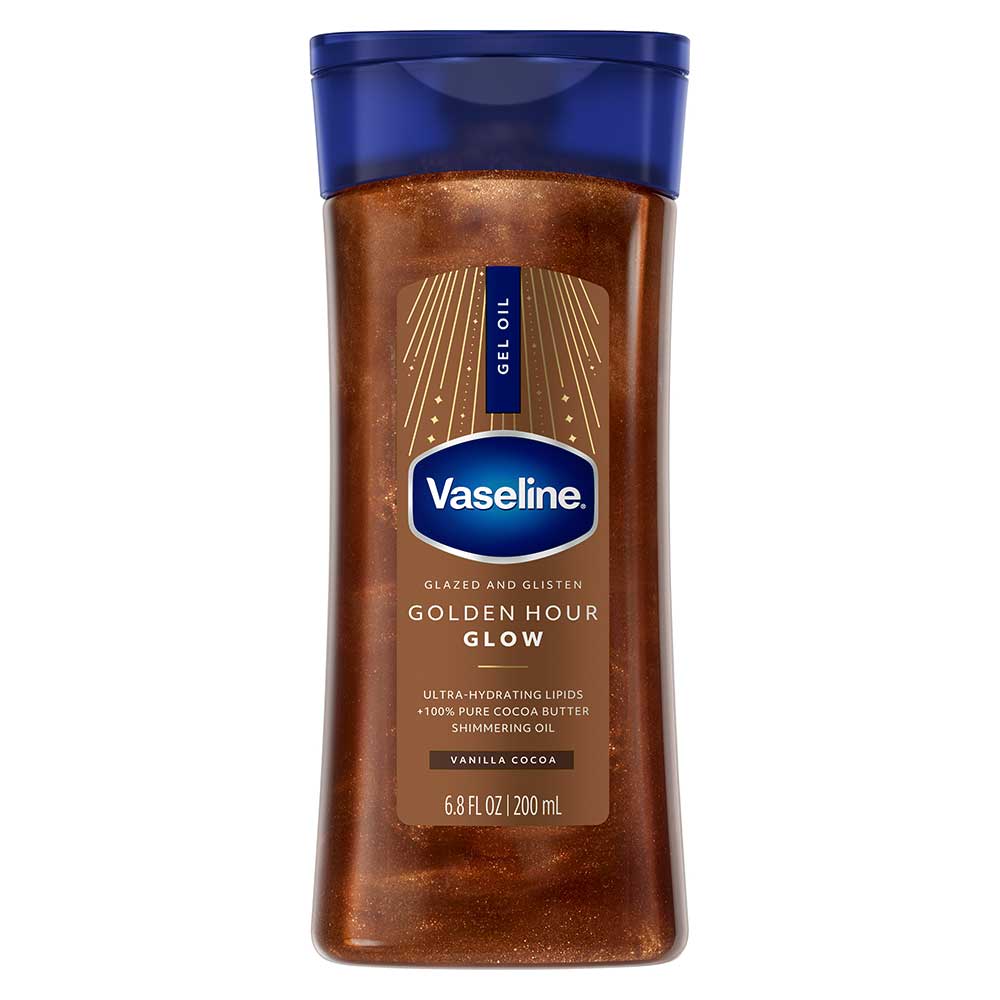 Vaseline Golden Hour Glow Shimmer Gel Oil, 6.8 Fluid Ounce -- 6 Per Case