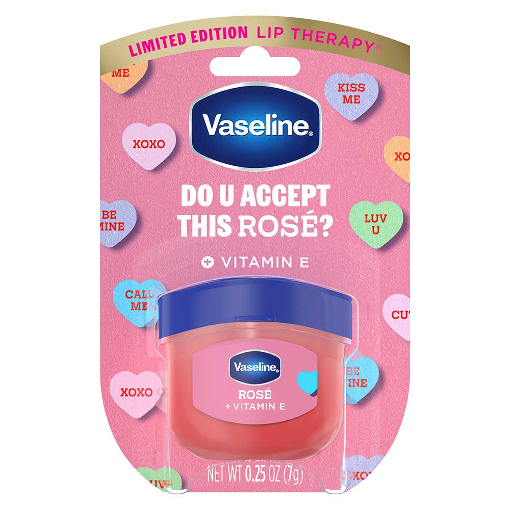 Vaseline Rose Valentines Day Lip Therapy Lip Balm, 0.25 Ounce -- 32 Per Case