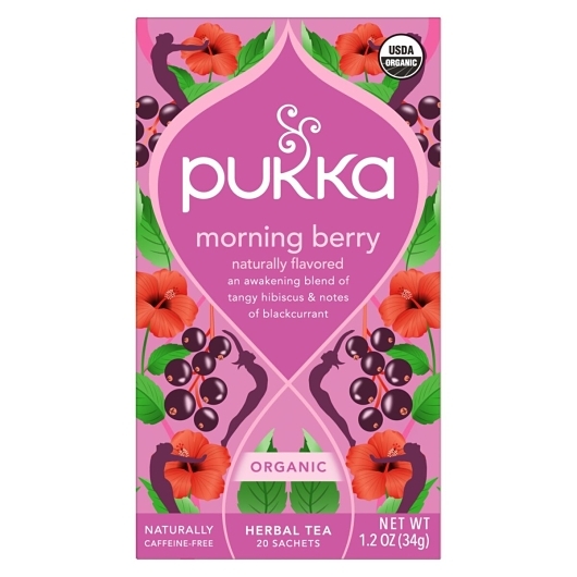 Pukka Organic Morning Berry Tea Bag, 0.034 Kg -- 4 Per Case