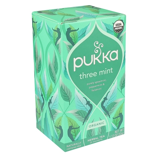 Pukka Organic Three Mint Tea, 0.032 Kg -- 4 Per Case