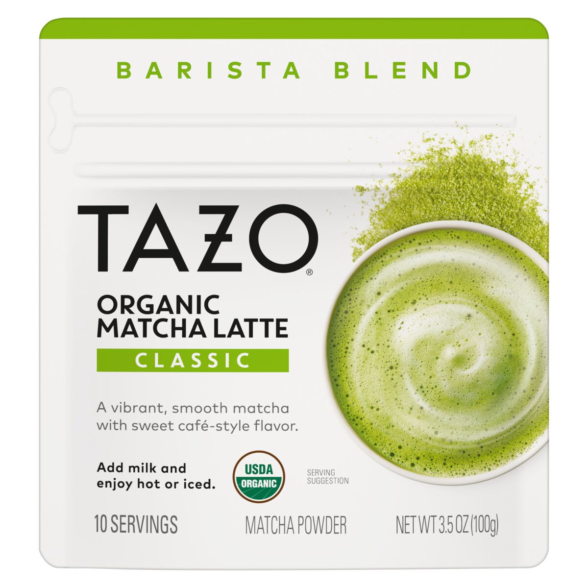Tazo Organic Matcha Latte Original Powder, 0.22 Pound -- 9 Per Case