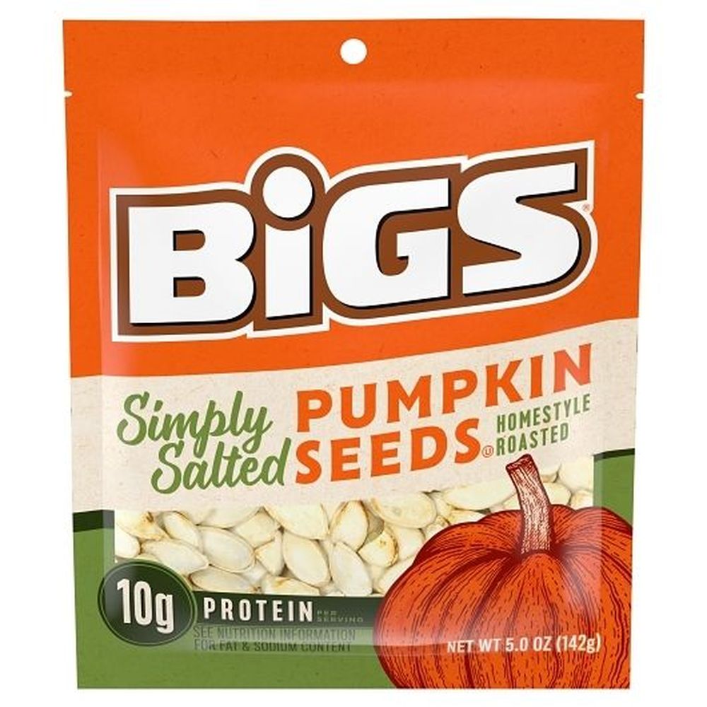 Bigs Simply Salted Pumpkin Seeds, 5 Ounce -- 8 Per Case