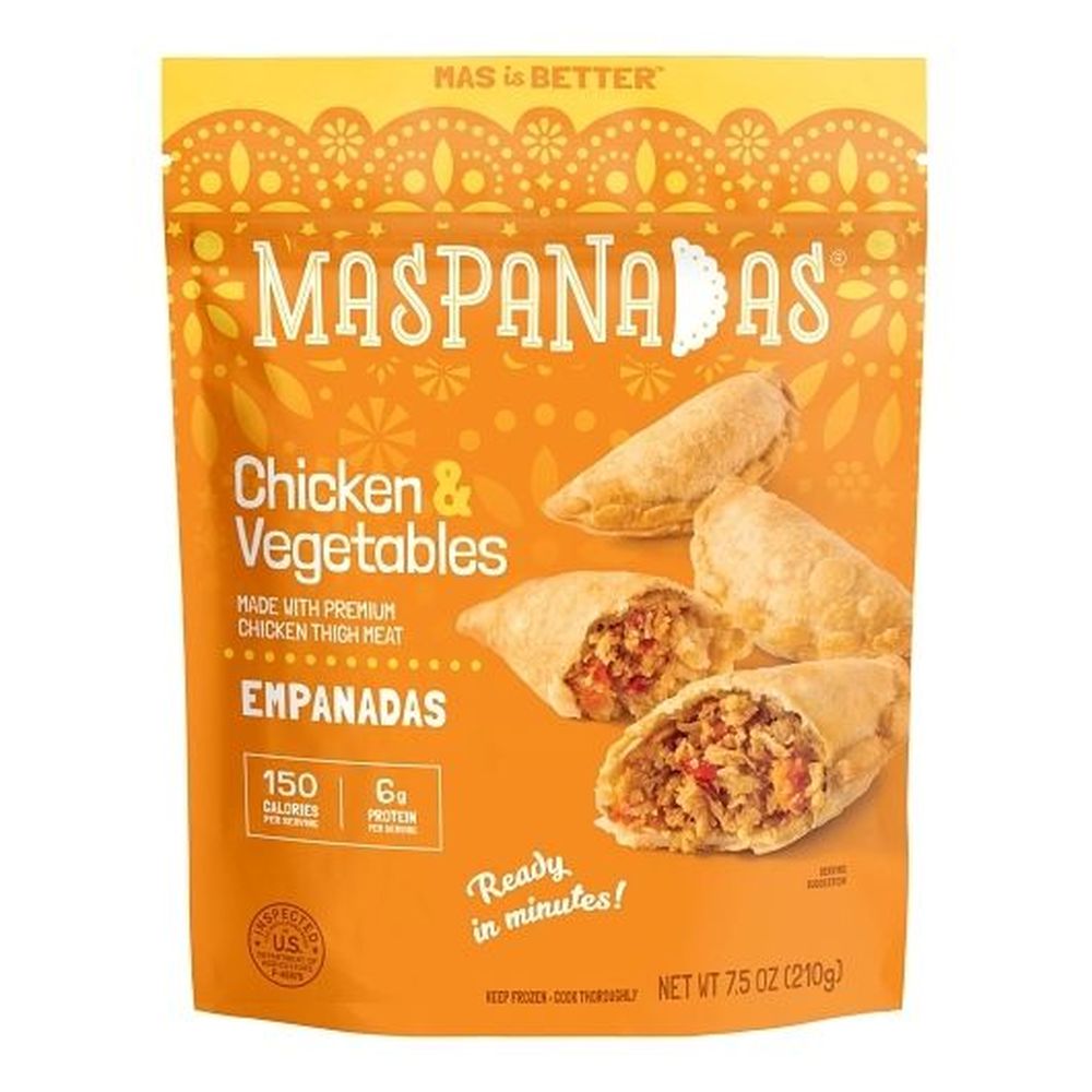 Maspanadas Chicken And Vegetable Empanadas, 8 Count -- 6 Per Case