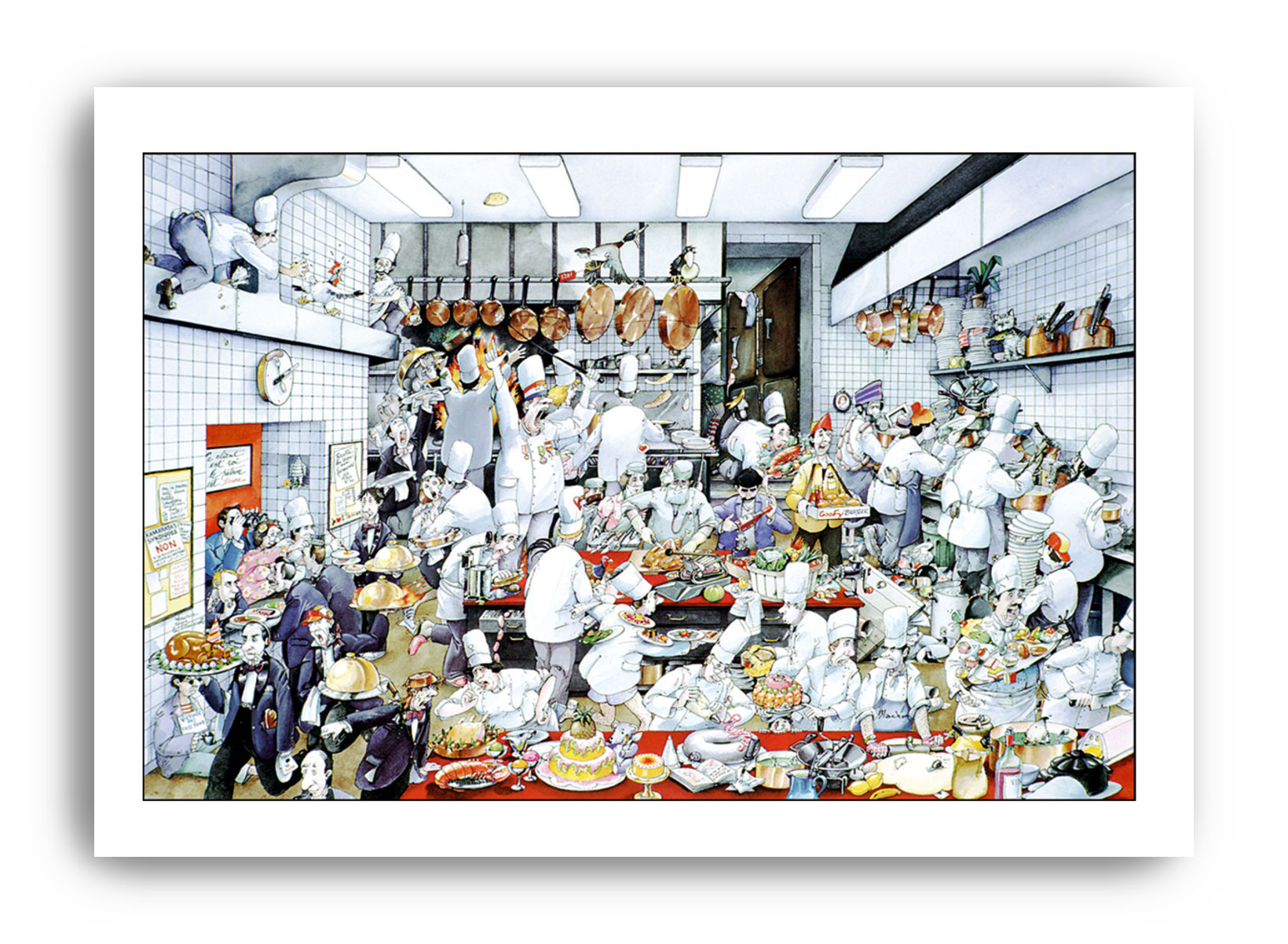 Louis Tellier The Crazy Kitchen Poster, 24.8 Inch Length X 35.6 Inch Width