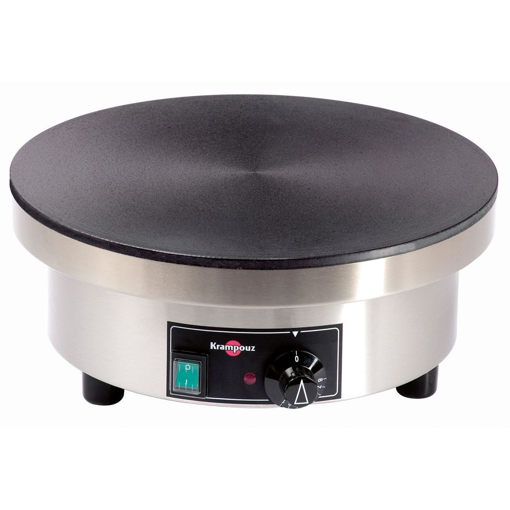 Krampouz 220v Luxury Range Round Frame Electric Crepe Maker, 17.7 Inch Width X 6.6 Inch Height