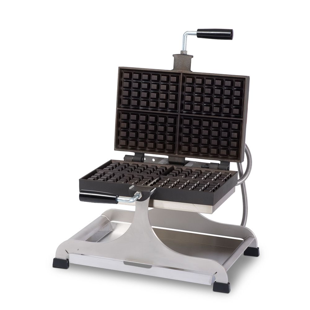 Krampouz 240v Swivel 4 X 6 Inch Brussels Waffle Maker, 17.1 X 19.4 X 16.1 Inch