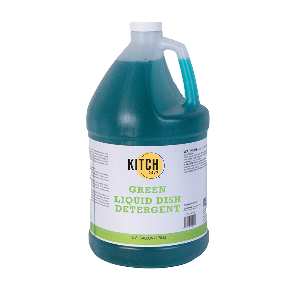 Kitch 24/7 Green Liquid Dish Detergent, 1 Gallon -- 4 Per Case