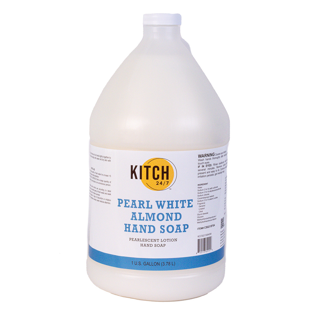 Kitch 24/7 Pearl White Lotion Almond Hand Soap, 1 Gallon -- 4 Per Case