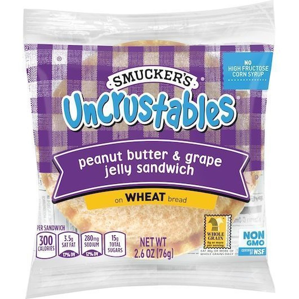 Uncrustables Peanut Butter And Grape Jelly / Strawberry – 2 Per Each (sample Pack)