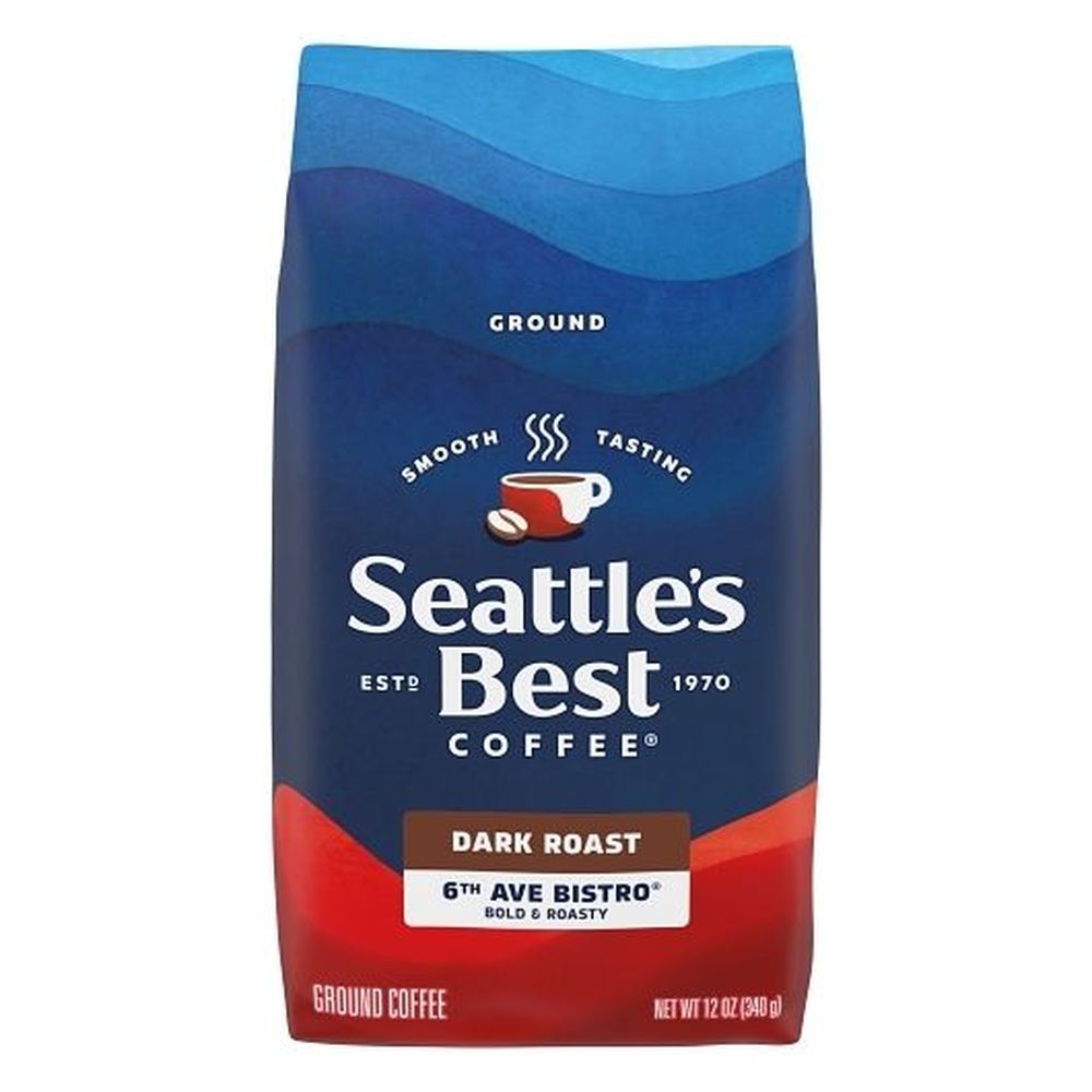 Seattle's Best Coffee 6th Avenue Bistro Dark Roast Ground Coffee, 12 Ounce -- 6 Per Case