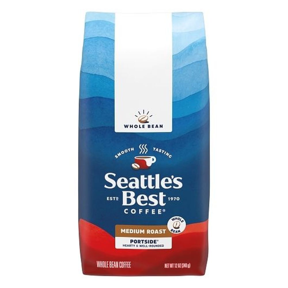 Seattle's Best Coffee Portside Blend Medium Roast Whole Bean Coffee, 12 Ounce -- 6 Per Case