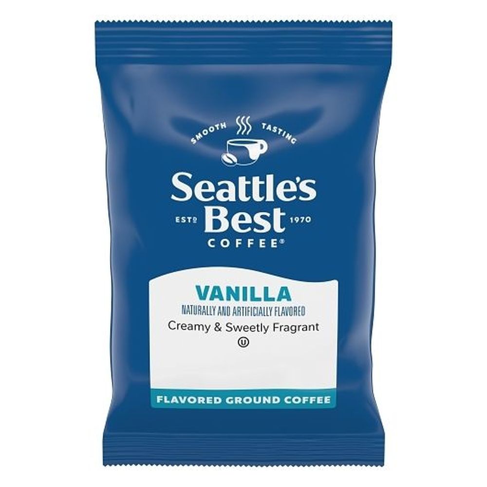 Seattle's Best Coffee Fairtrade Certified Vanilla Flavored Ground Coffee, 2 Ounce -- 42 Per Case