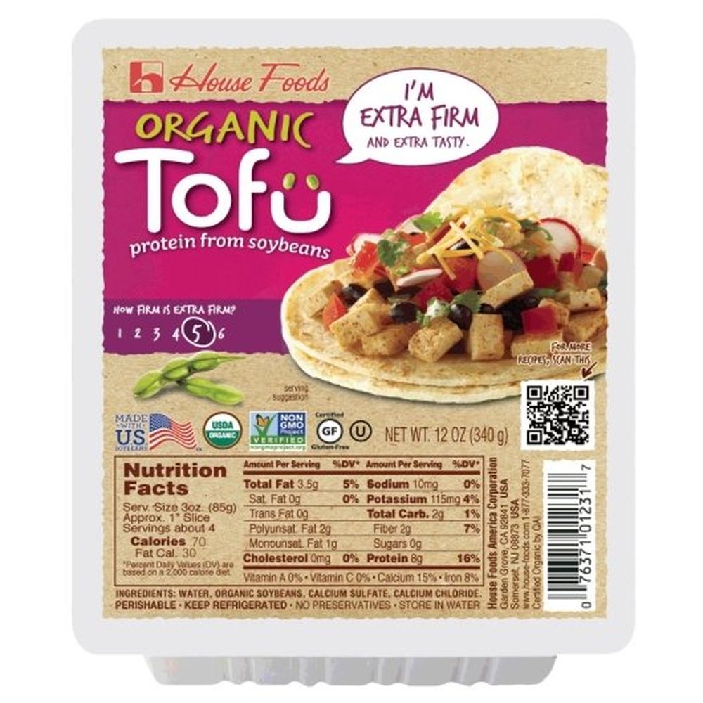 House Foods Organic Extra Firm Tofu, 12 Ounce -- 6 Per Case