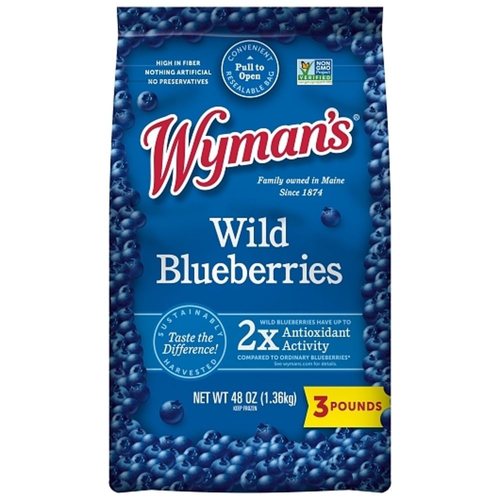 Wyman's Wild Blueberries, 3 Pound -- 6 Per Case