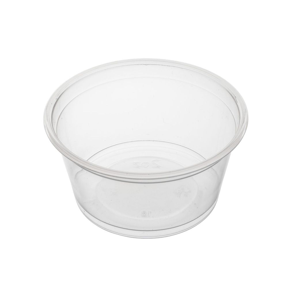 Jovials Clear Polypropylene Portion Cup, 2 Ounce Capacity -- 2500 Per Case