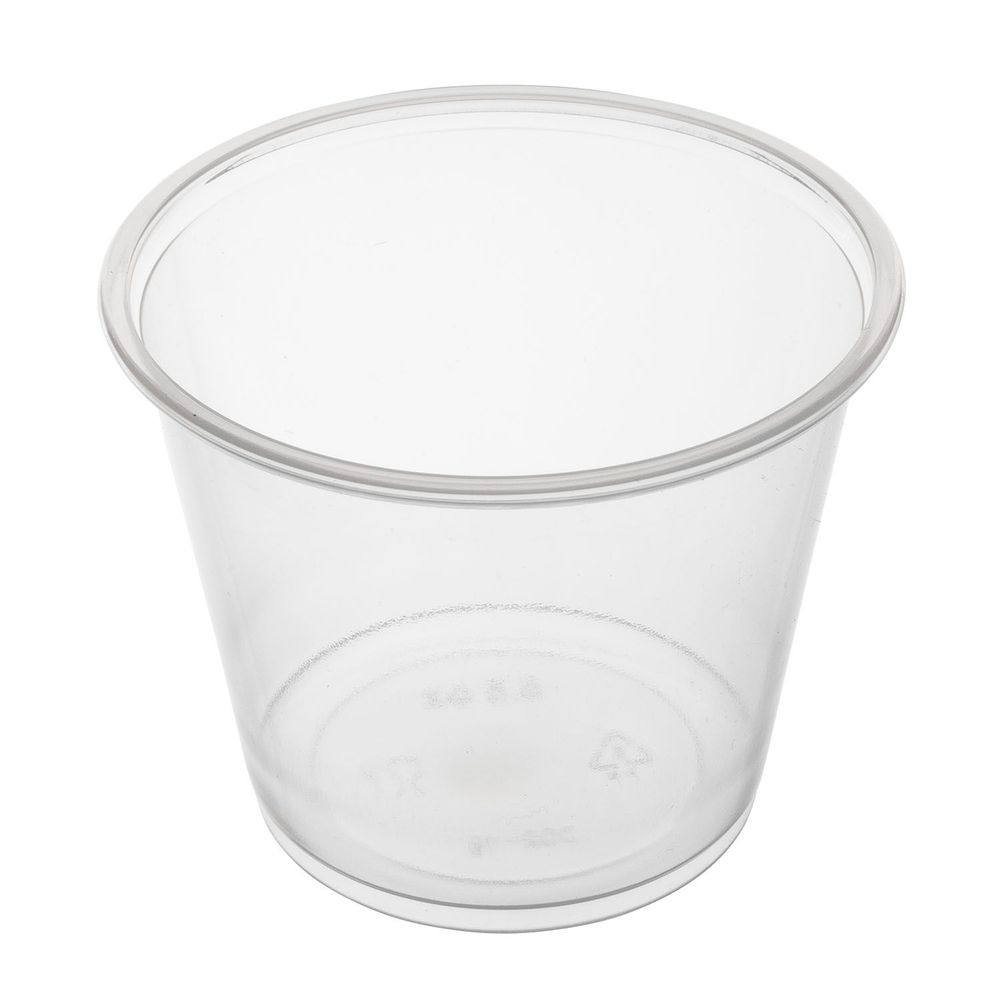 Jovials Clear Polypropylene Portion Cup, 5.5 Ounce Capacity -- 2500 Per Case
