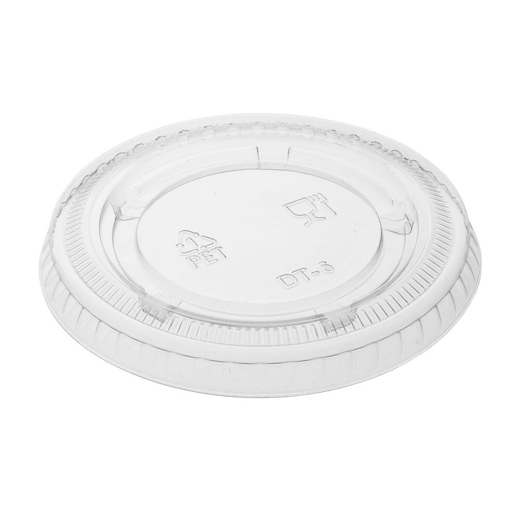 Jovials Clear Pet Portion Lid For 3.25/4/5.5 Ounce Portion Cups -- 2500 Per Case