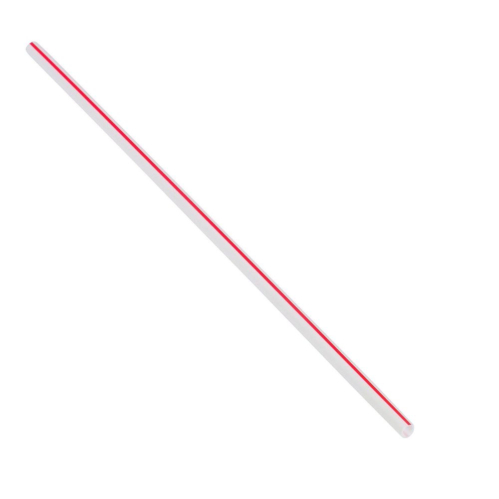Jovials Red/ White Stripe Polypropylene Unwrapped Stirrer, 5.25 Inch -- 10000 Per Case
