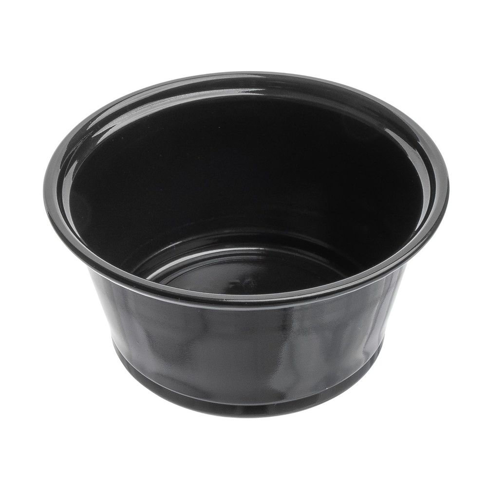 Jovials Black Polypropylene Portion Cup, 3.25 Ounce Capacity -- 2500 Per Case