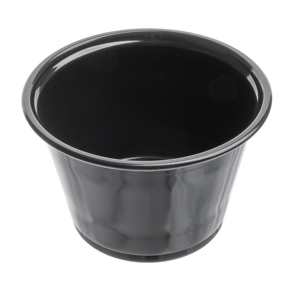 Jovials Black Polypropylene Portion Cup, 4 Ounce Capacity -- 2500 Per Case