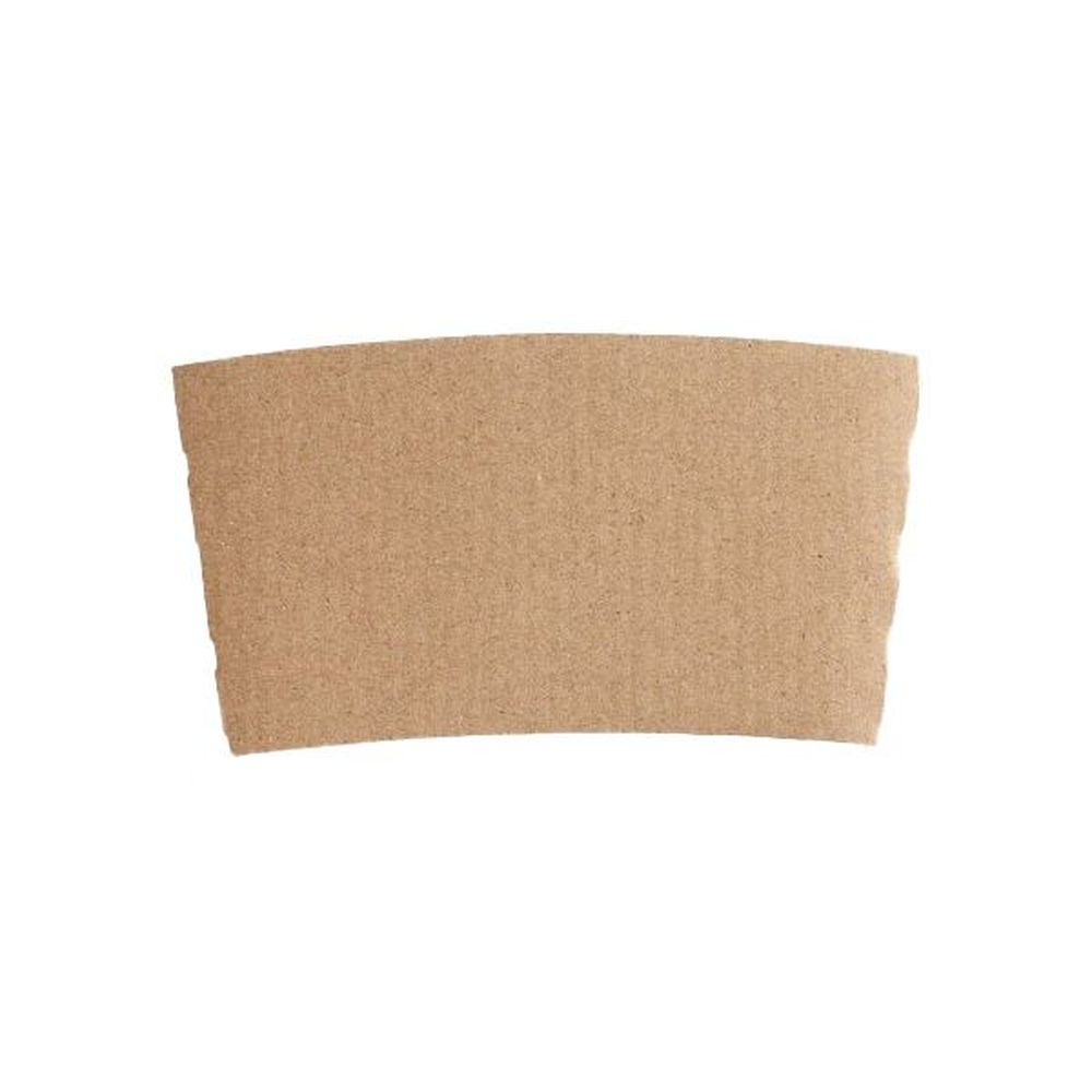 Jovials Kraft Paper Coffee Sleeve Fits 10/12/16/20/24 Ounce Cup -- 1000 Per Case