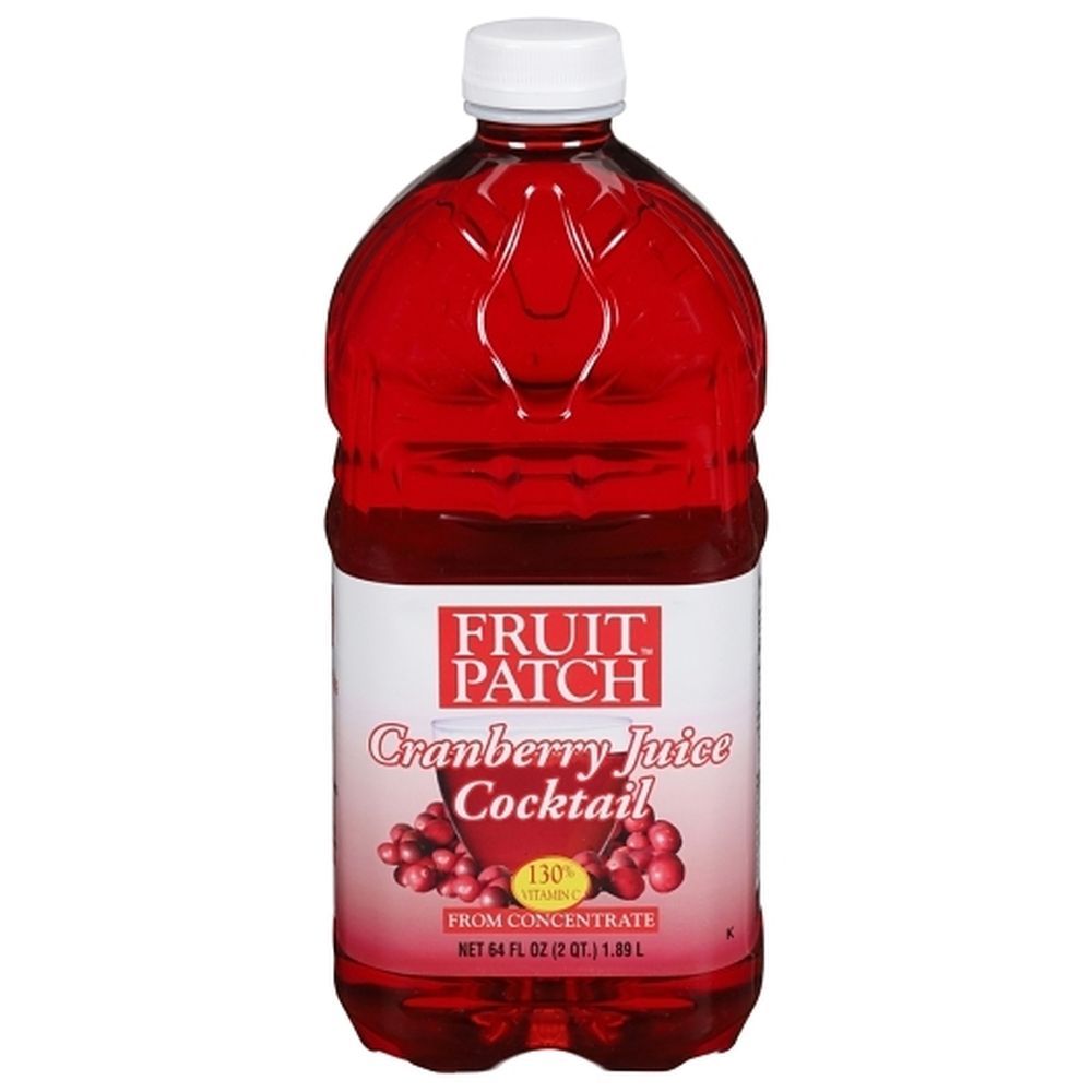 Fruit Patch Cranberry Juice Cocktail, 64 Ounce -- 8 Per Case