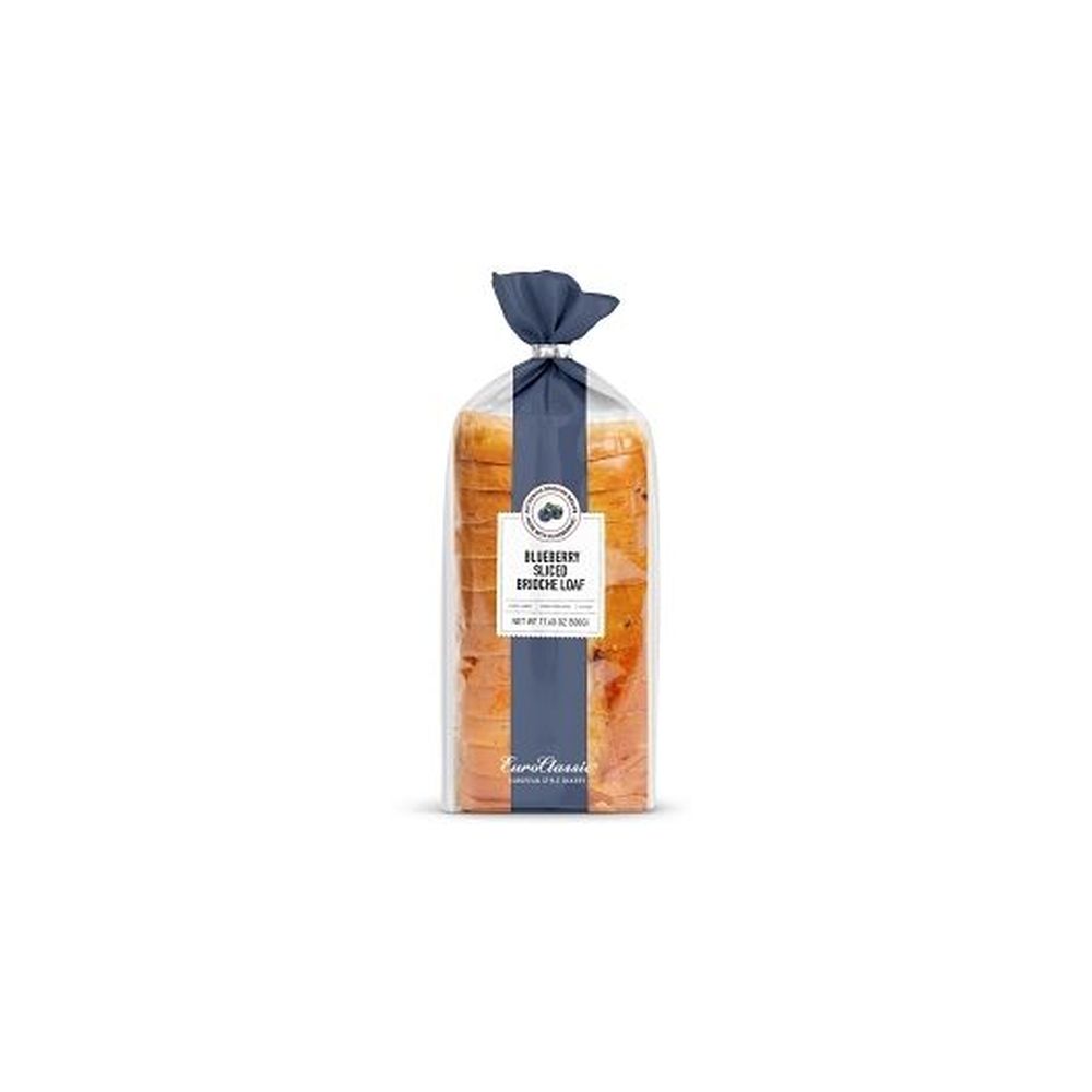 Euroclassic Fully Baked Sliced Blueberry Brioche Loaf, 17.6 Ounce -- 12 Per Case