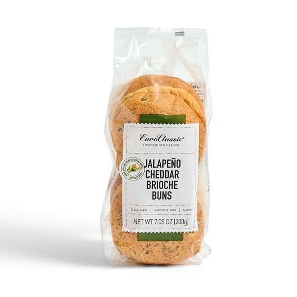 Euroclassic Jalapeno Cheddar Brioche Bun, 7.05 Ounce -- 18 Per Case