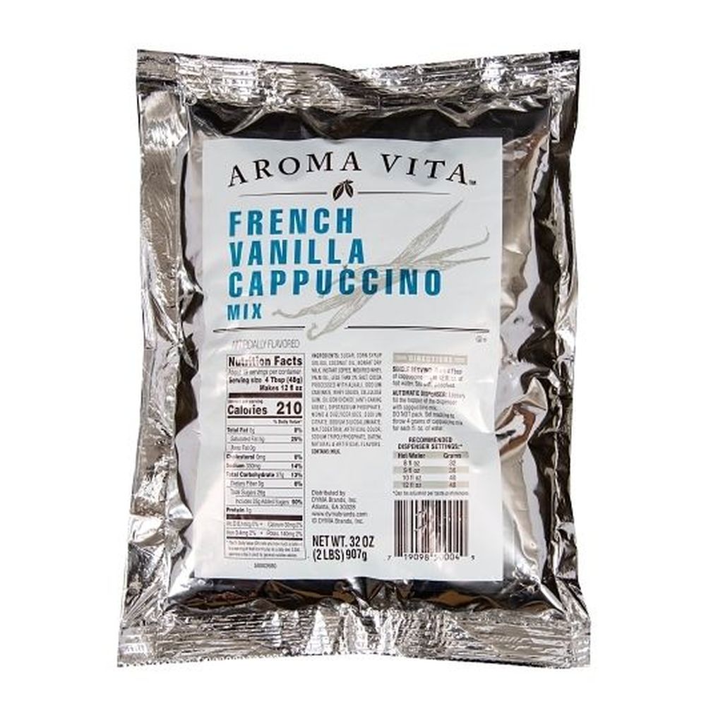 Aroma Vita French Vanilla Cappuccino Mix, 2 Pound -- 6 Per Case