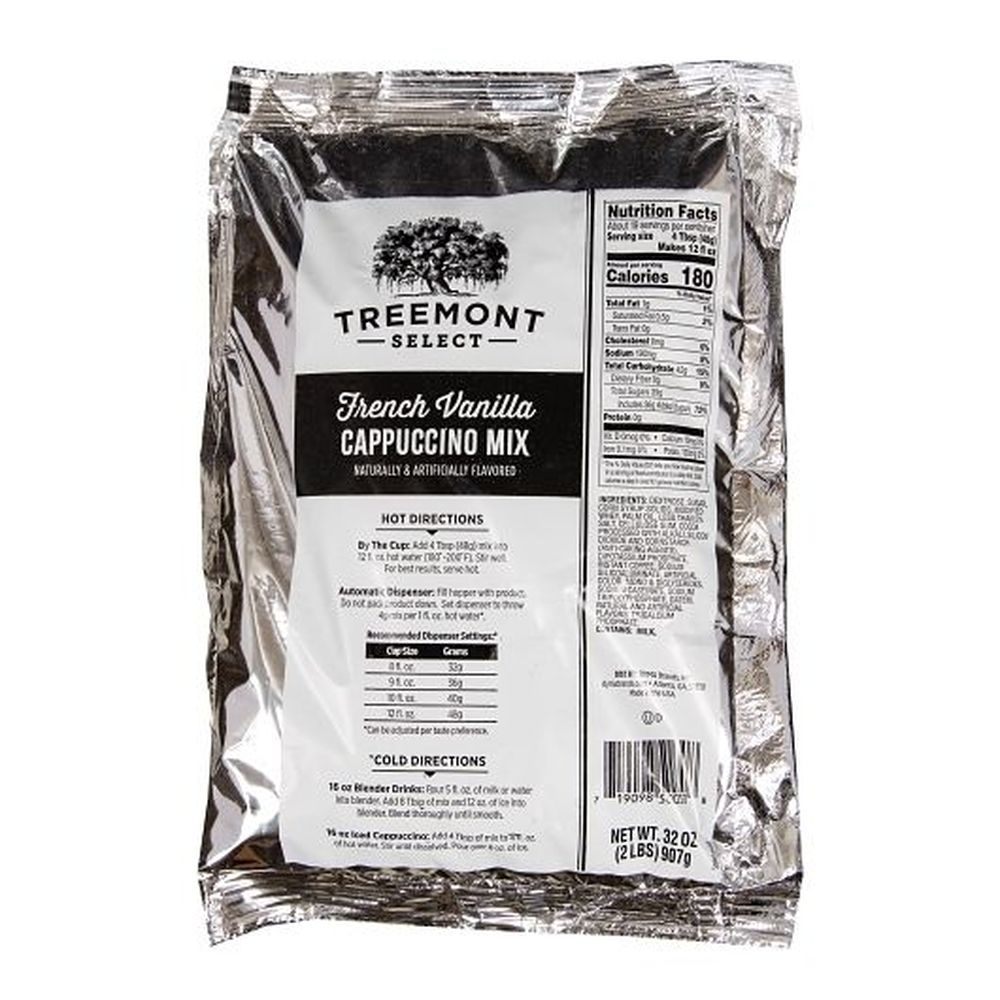 Treemont Select French Vanilla Cappuccino Mix, 2 Pound -- 6 Per Case