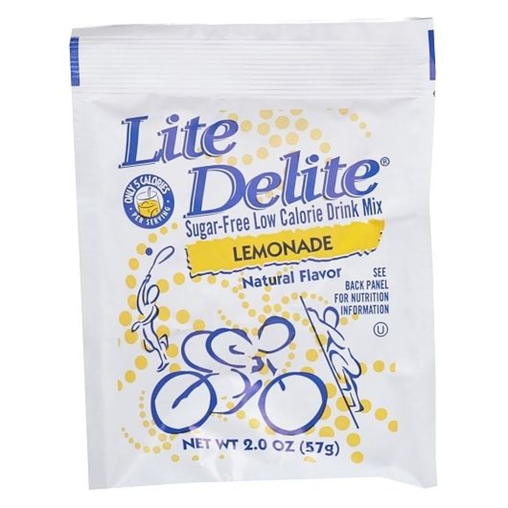 Lite Delite Sugar Free Lemonade Drink Mix, 2 Ounce -- 12 Per Case