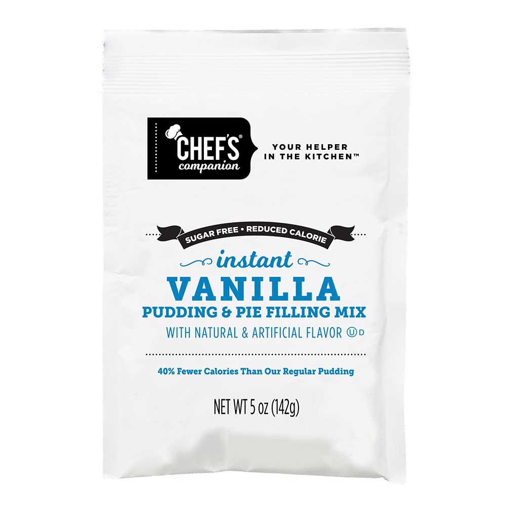Chef's Companion Sugar Free Instant Vanilla Pudding Mix, 5 Ounce -- 12 Per Case