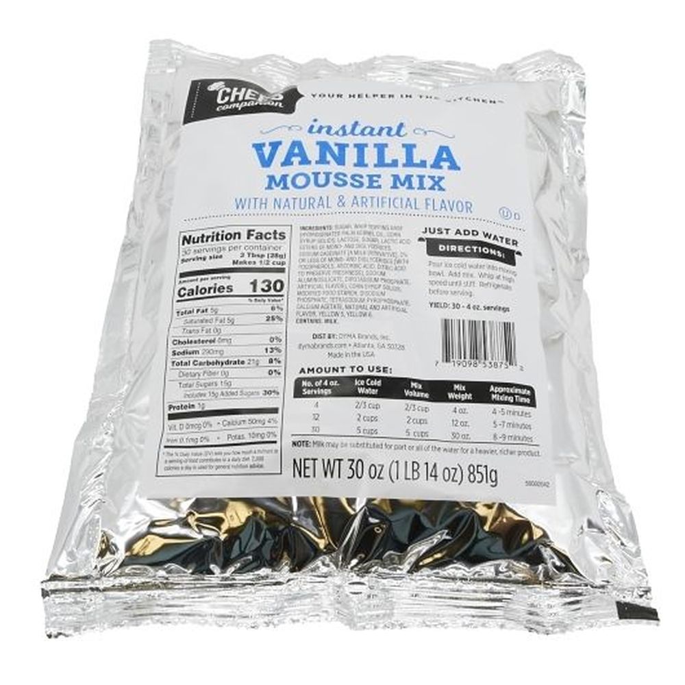 Chefs Companion Vanilla Mousse Mix, 30 Ounce -- 8 Per Case