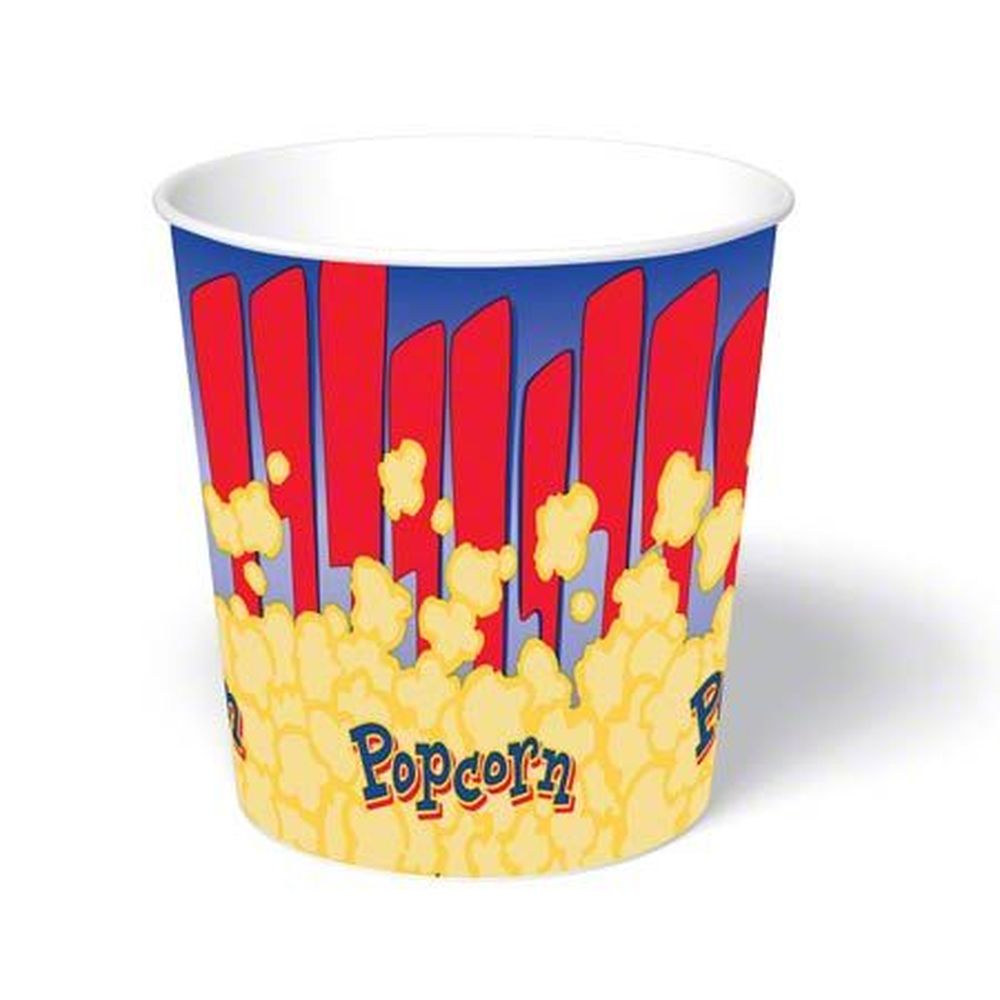 Graphic Packaging Pe Coated Paper Popcorn Bucket, 130 Ounce Capacity -- 300 Per Case