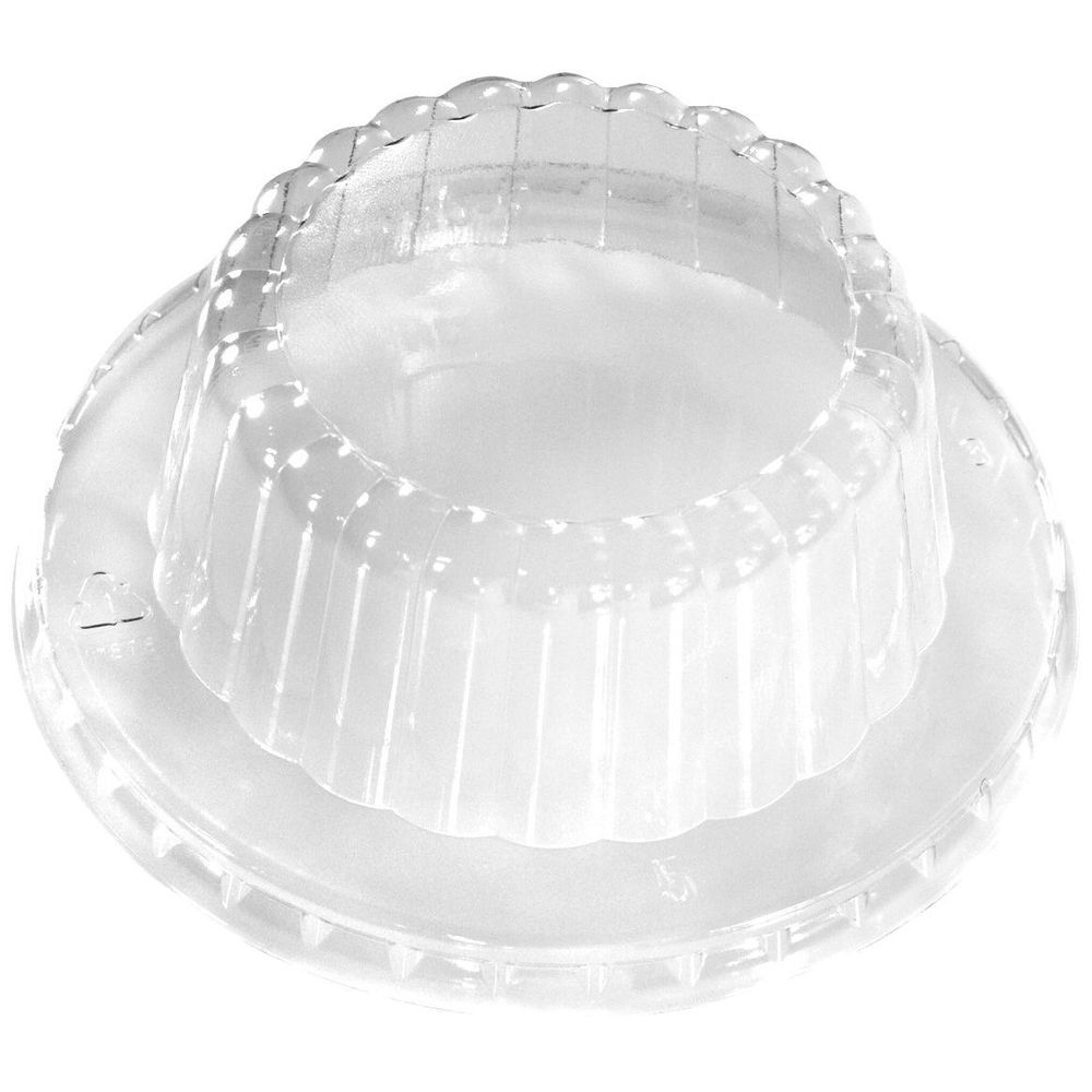 Clear PETE Dome Lid for 5 Ounce Cold Food Containers