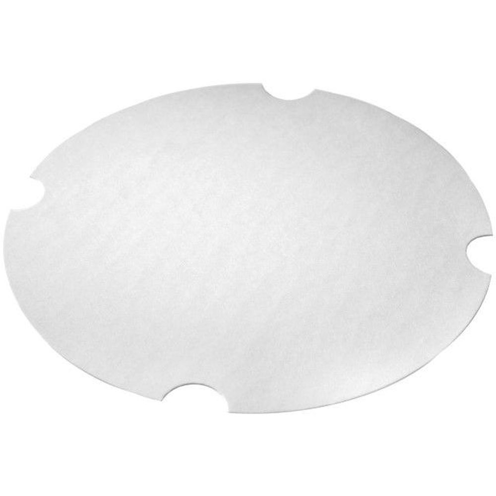 White Paper Flat Lid for 170 Ounce Hot Food Bucket