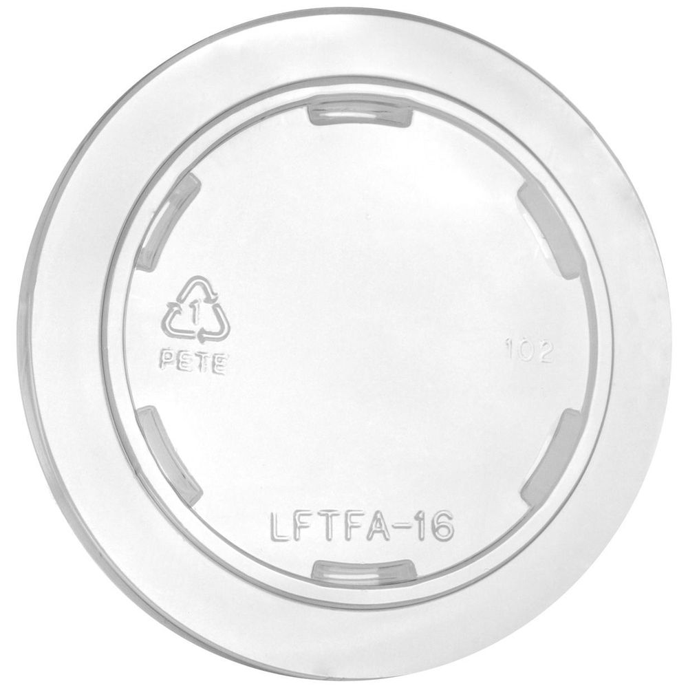 Clear PETE Flat Lid for 6/8/10/16 Ounce Cold Food Containers