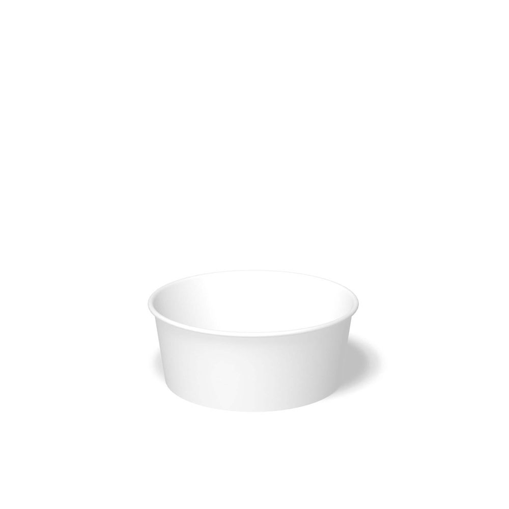Graphic Packaging White Carte Blanc Print Pe Coated Paper Short Food Bucket, 25 Ounce Capacity -- 450 Per Case
