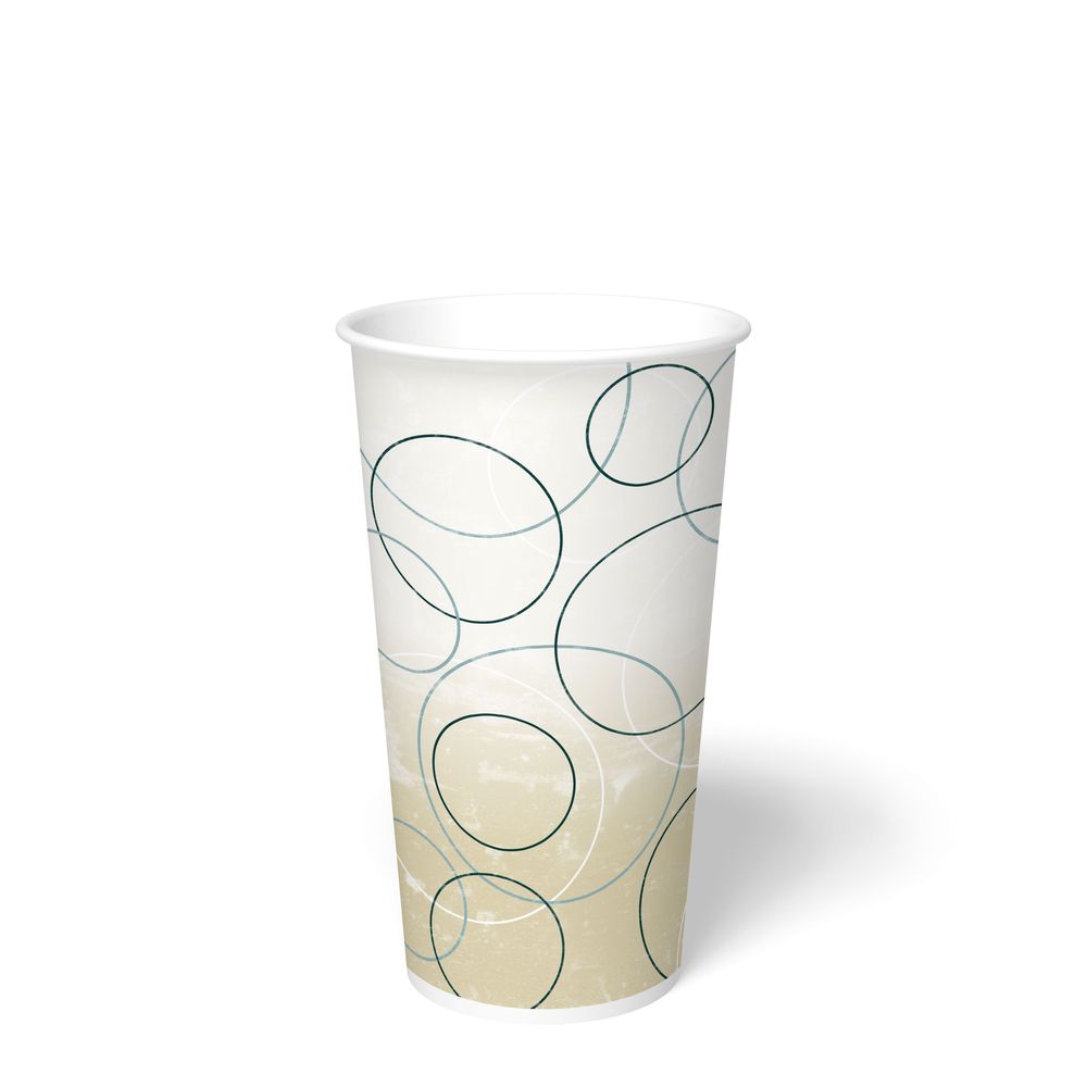 Champagne Print PE Coated Paper Tall Cold Cup