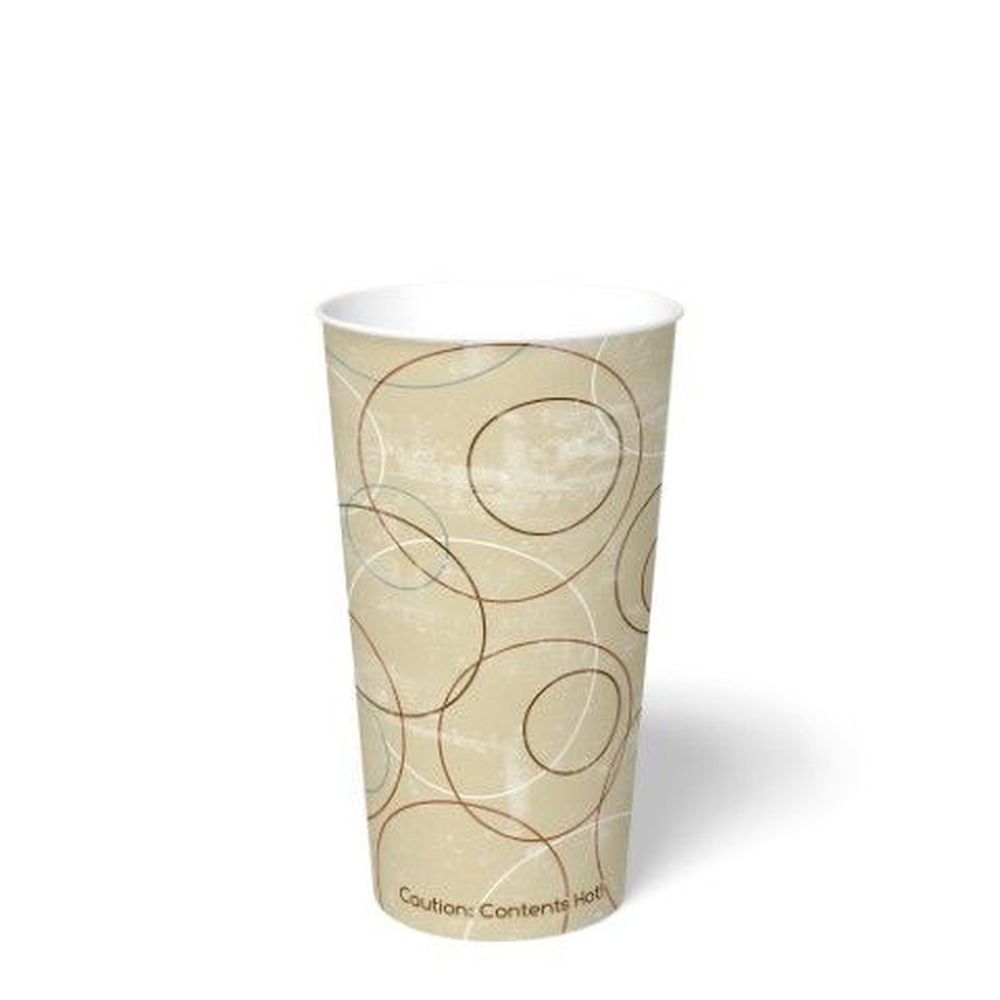 PE Coated Champagne Print Paper Hot Cup