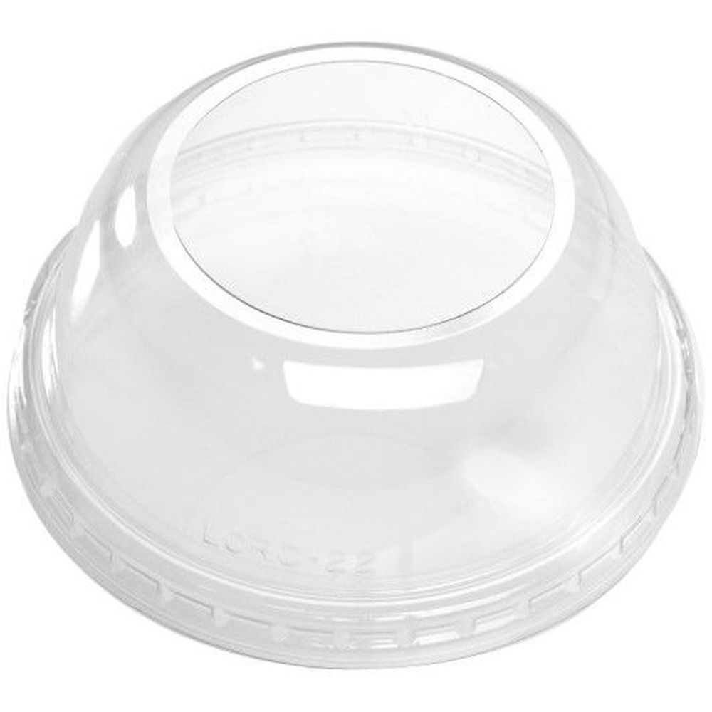 Clear Large Open Dome Lid for 12 to 24 Ounce Cold Cups